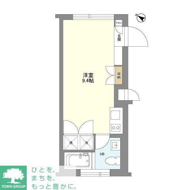 ZOOM表参道(ワンルーム/1階)の間取り写真
