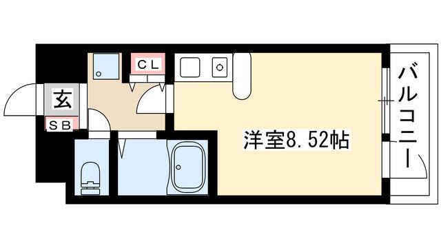 桜山アネックス(ワンルーム/4階)の間取り写真