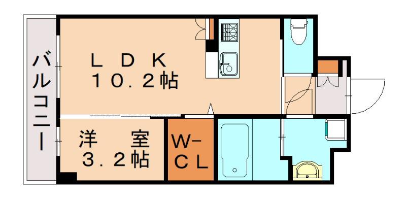 ノイエス ラント(1LDK/3階)の間取り写真