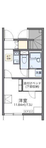 レオネクスト三ノ輪(1K/1階)の間取り写真
