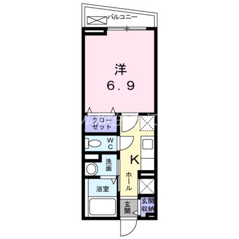 メゾン聖天坂(1K/3階)の間取り写真