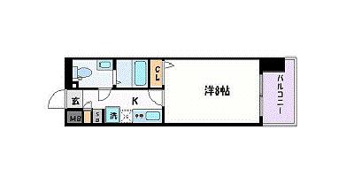 プレサンスMIU新栄(1K/5階)の間取り写真