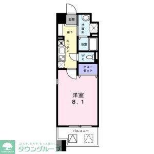 S-FORT浄心(1K/3階)の間取り写真
