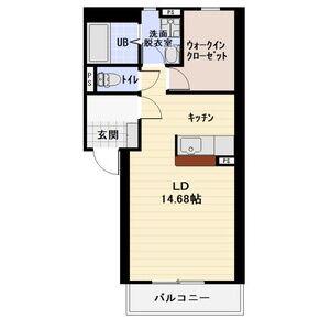 フラワーヴィレッジ(1K/2階)の間取り写真