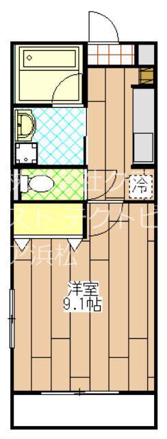 信善17(1K/5階)の間取り写真