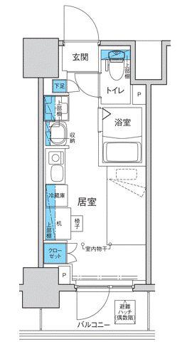 キャンパスヴィレッジ要町(ワンルーム/9階)の間取り写真