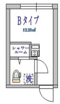 グリシュアーヴ旭町(ワンルーム/3階)の間取り写真