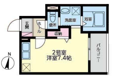 東立石4丁目(ワンルーム/4階)の間取り写真