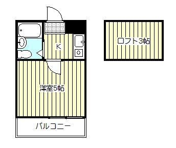 ブライズ7(1K/1階)の間取り写真