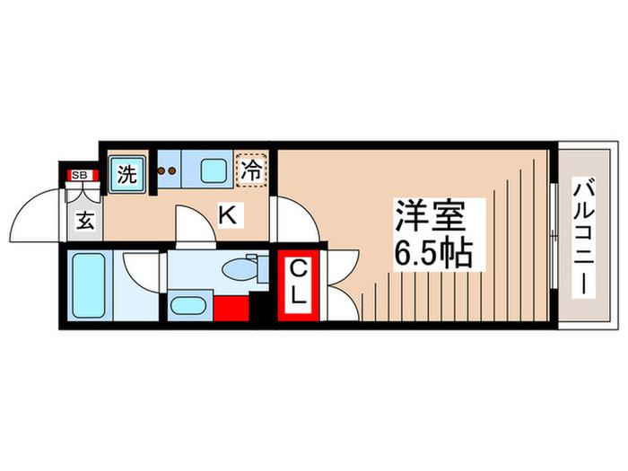 ディ ゾンネ(1K/1階)の間取り写真