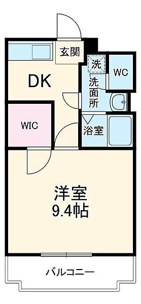 パル湘南台(1DK/1階)の間取り写真