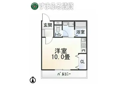 T・プラネット(ワンルーム/2階)の間取り写真