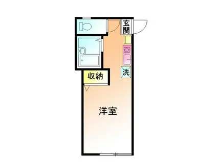 メゾンエレーズ NO6(ワンルーム/1階)の間取り写真