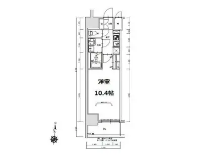 S-RESIDENCE岐阜駅(1K/3階)の間取り写真