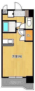 プレアール北方(ワンルーム/4階)の間取り写真