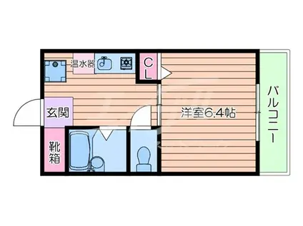 シャルマンコーポ(1K/2階)の間取り写真