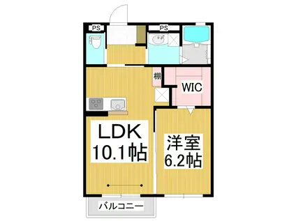 AONUMA TERRACE(1LDK/1階)の間取り写真