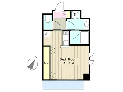 QUIET クアイエット(1K/3階)の間取り写真