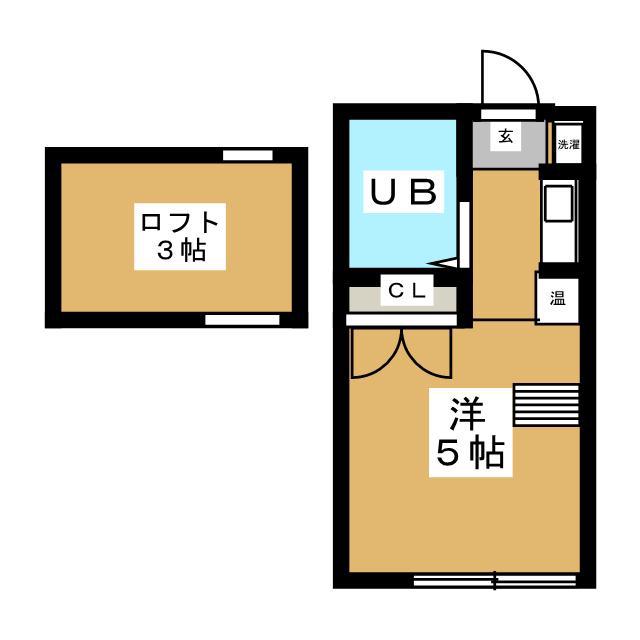 ニューハイム中野(ワンルーム/2階)の間取り写真