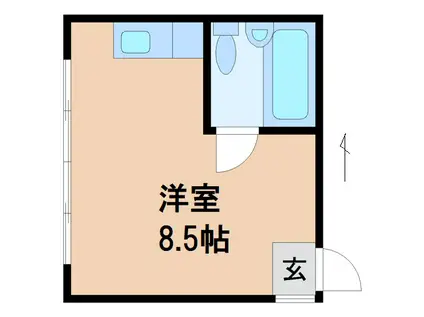 パインフィールド7(ワンルーム/2階)の間取り写真