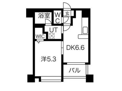 クラッセ北大通(1LDK/2階)の間取り写真