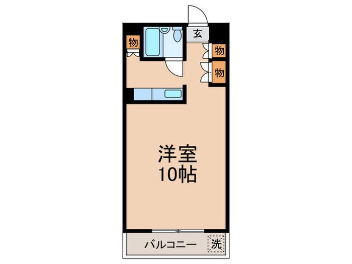 八晃ビル(ワンルーム/5階)の間取り写真