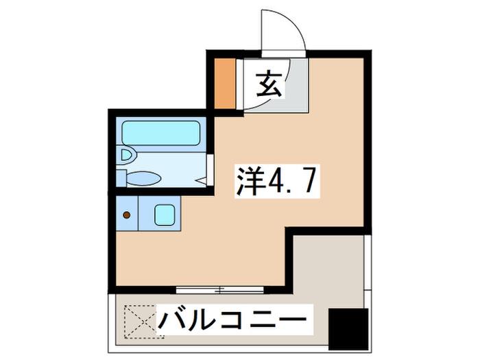 ライオンズマンション横須賀中央第2(ワンルーム/5階)の間取り写真