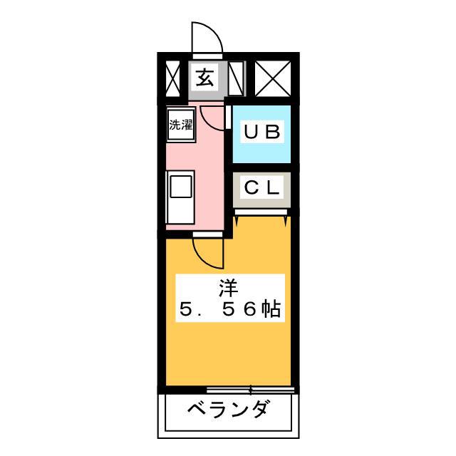 ルネッサンス新宿(1K/6階)の間取り写真