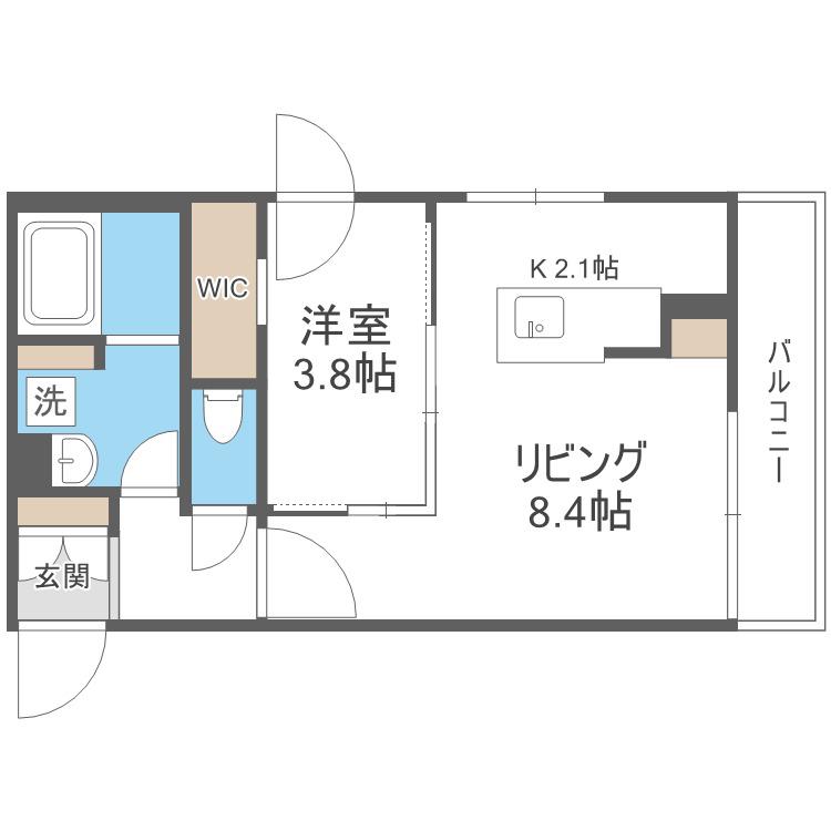DPレジデンス63(1LDK/3階)の間取り写真