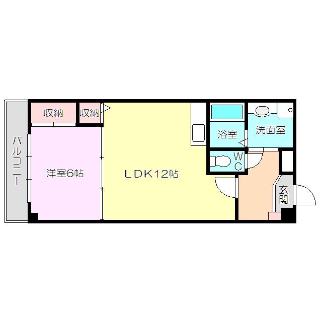 トレンザベル(1LDK/4階)の間取り写真