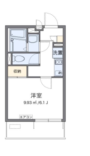 レオネクストU&SIII(1K/1階)の間取り写真
