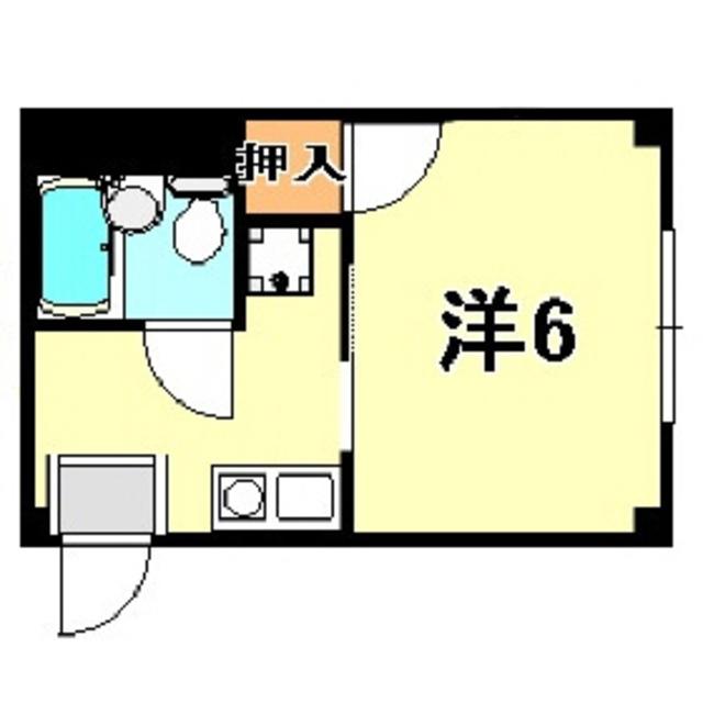 サンライフマンション(1K/3階)の間取り写真