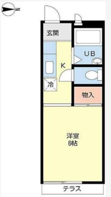 第5関口ハイム(1K/2階)の間取り写真