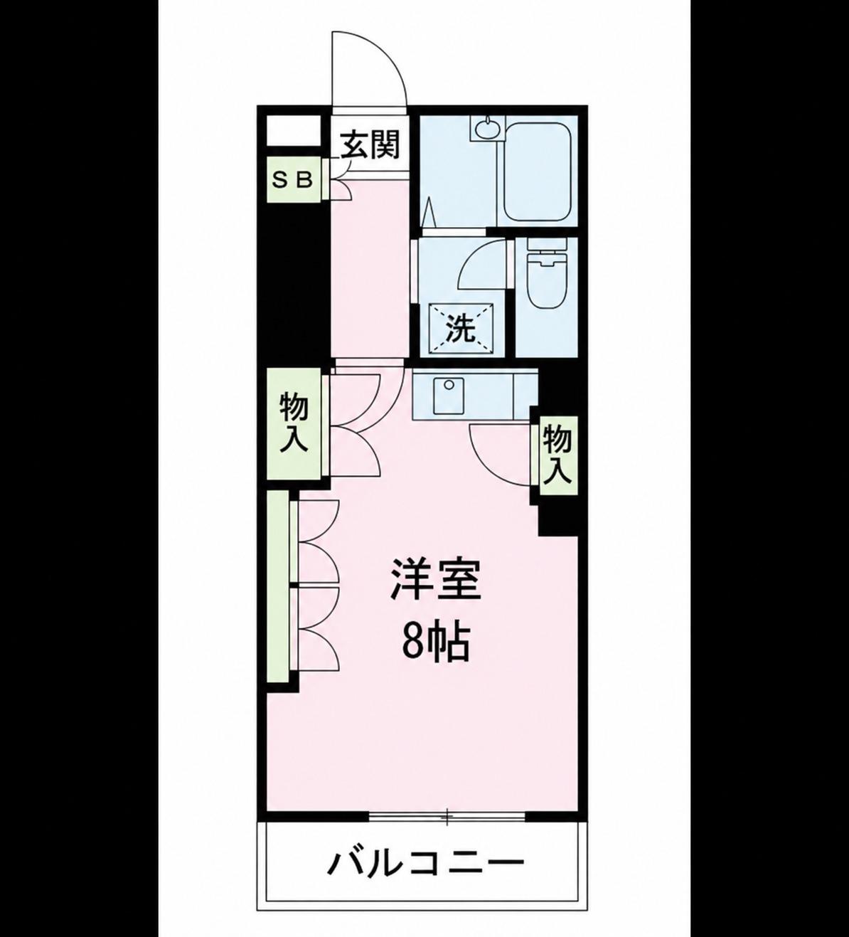 JR宇都宮線 小山駅 徒歩10分 3階建 築36年(1K/3階)の間取り写真