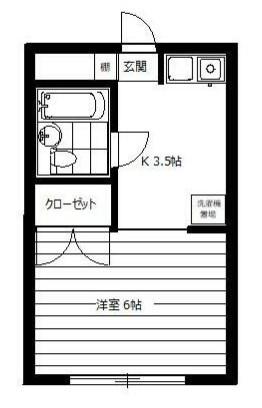 第2坂和ビル(1K/3階)の間取り写真