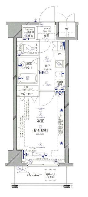 マイナビステイミライエ新宿西口(1K/5階)の間取り写真