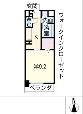 オーラックスホンゴウ(1K/2階)の間取り写真