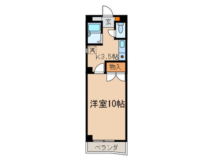 SRKビル(1K/4階)の間取り写真