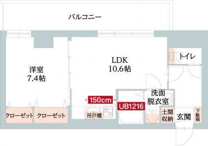 東急田園都市線 桜新町駅 徒歩7分 3階建 築7年(1LDK/2階)の間取り写真