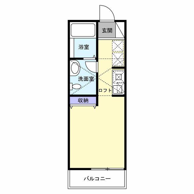MAISONDEGRACE(1K/2階)の間取り写真