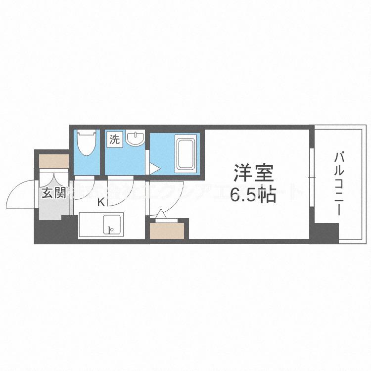 エスリード梅田グレイス(1K/3階)の間取り写真