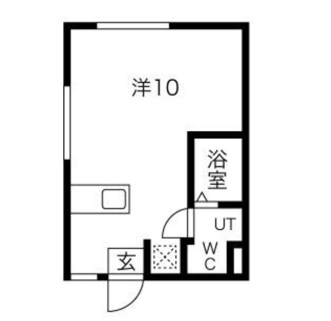 AYASE212(ワンルーム/2階)の間取り写真