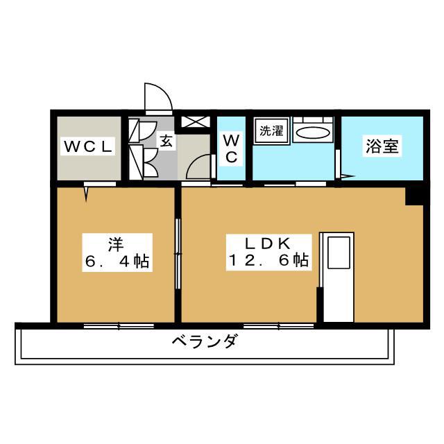 ヴィラフォート(1LDK/1階)の間取り写真