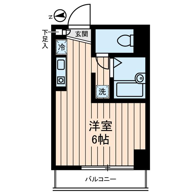 ラ・フロレスタ壱番館(ワンルーム/10階)の間取り写真
