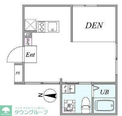 SCELTO KAMEIDO(1DK/2階)の間取り写真