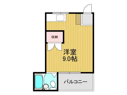 野村学生マンション(ワンルーム/1階)の間取り写真