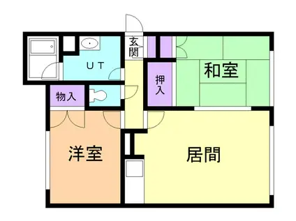 メゾン・デ・ルフレ(2LDK/1階)の間取り写真