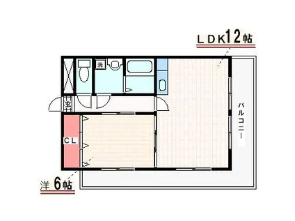 グランドメゾン大津和(1LDK/1階)の間取り写真