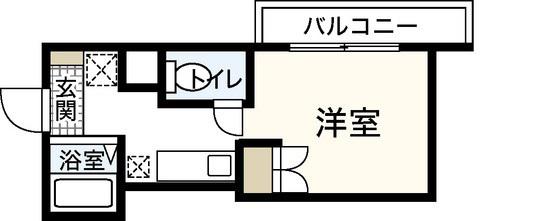 アクアコート廿日市(ワンルーム/3階)の間取り写真