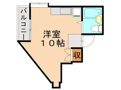 パノラマプラザ(ワンルーム/6階)の間取り写真